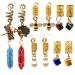 10 Pcs Handmade Crystal Wire Wrapped Dreadlock Jewelry Accessories for Women - Hair Tube Beads, Cuffs, Pendants | F-10pcs - Buy Online on GoSupps.com