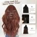 Barsdar Clip In Extensions - 5 PCS Long Wavy Synthetic Hair Thick & Soft Copper Chestnut - 45 cm - Perfect for Women & Girls - Buy Online on GoSupps.com
