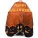 Halloween Barber Cape - Adjustable Salon Hair Cutting Cape for All Ages - Black & Orange Ghost Pumpkin Design - 55x63 Inch - Perfect Hairdressing Accessory - Buy Online on GoSupps.com