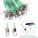 60PCS Fishing Wire Leader with Swivels and Snap - Nylon-Coated Steel Leaders for Tackle - Green (7.5, 11.7, 12.9 Inch) - Buy Online on GoSupps.com