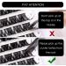 144PCS 3D False Eyelashes D Curl Natural Look Individual Cluster Lashes - Reusable Fluffy Soft DIY Extensions Mix 10-16MM - Buy Online on GoSupps.com