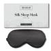 Beckham Hotel Collection Silk Sleep Mask - Pack of 2 100% Mulberry Silk Sleeping Mask for Women and Men with Adjustable Strap - Blackout Eye Mask for Sleeping & Travel - Grey