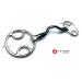 OTTE Ported Blue Sweet Iron mouthpiece Beval / Bevel Horse Bit Snaffle Loose Ring (5.5") - Buy Online on GoSupps.com