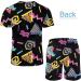Arssm Men's Vintage 2-Piece Shirts and Shorts Set for Retro Summer Party - Black, X-Large - Buy Online on GoSupps.com