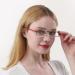 REAVEE Stylish Half Frame Reading Glasses for Women - Lightweight Red Rectangle Readers +3.0 with Case - Optimized for Comfort and Style - Buy Online on GoSupps.com