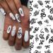 Kalolary 6 Sheets 3D Snake Nail Art Stickers - Self-Adhesive Hot Snake Flower Pattern Decals for Women and Girls - DIY Nail Design Decoration - Buy Online on GoSupps.com
