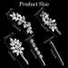 10Pcs Rhinestone Weeding Hair Clips Bridal Hairpin Silver Elegant Hair Barrettes Crystal Bobby Pins Leaf Flower Rhinestone Formal Hair Accessories for Women Girls - Buy Online on GoSupps.com