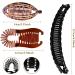Vintage Banana Hair Clips for Thick Curly Hair - Set of 2 Double Fishtail Combs - Women's & Girls' Accessories - Buy Online on GoSupps.com