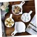 BRIGHTFUFU 1pc Baked Snails Bread Baking Pan Food Dish Snail Ceramic Lasagna Pan Maker Ceramic Escargot Dish Ceramic Snail Dish Oyster White Ceramics Stainless Steel Bread Pan 21X16.4CM White - Buy Online on GoSupps.com