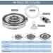 Hygger Air Stones for Aquariums | Ultra-Quiet Acrylic Bubbler Kit with Air Hose | 2.3 Inch Oxygen Diffuser for Aquariums & Hydroponics - Buy Online on GoSupps.com