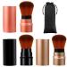 Vtrem 34 Colors Kabuki Foundation Brush Retractable Red Black Travel Makeup Brush Set - Buy Online on GoSupps.com
