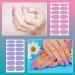 SILPECWEE 224 Pieces Solid Color Nail Polish Strips - Self Adhesive Nail Art Stickers with Nail File (Light Colour) - Buy Online on GoSupps.com