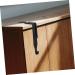 Hohopeti Bag Hanger Hook 4pcs Metal Cabinet Hooks Coat Rack Hooks Hangers Rustic Hooks Hanging Organizer On The Door Mirror 8.00X7.00X1.20CM Black - Buy Online on GoSupps.com