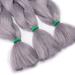 Tess Braids Extensions 60 cm - 3 Pack Jumbo Kanecalon Hair Braids | Silver Gray Box Braids - 100g/Bundle - Buy Online on GoSupps.com