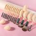 Ducare 14-Piece Makeup Brush Set with Sponges & Cosmetic Bag | Professional Synthetic Kabuki Brushes - Lime Series - Buy Online on GoSupps.com