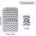 EUPSIIU 2 Pcs Portable Nappy Changing Mat | Waterproof Travel Diaper Pad with Gray Waves | Infant Urinal Pad Baby Changing Kit | Grey - Buy Online on GoSupps.com