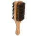 Double-sided beard brush with wooden handle shaving brush facial hair brush shaving comb men mustache brush