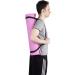 Mind Reader YOGAPVC-BLK Extra Thick Yoga Mat with Carrying Strap - High Density Anti-Tear Black - Buy Online on GoSupps.com