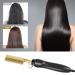 Gold Plated Heated Styling Comb - Electric Hot Straightening & Curling Iron for Natural Black Hair & Wigs - Buy Online on GoSupps.com