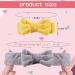 5Pcs Fluffy Face Spa Headbands Set - Coral Fleece Makeup Headbands for Washing Face, Shower, Skin Care - Bow Hair Bands for Slumber Party Supplies - Buy Online on GoSupps.com