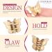 JASVERLIN Mini Butterfly Hair Clips 50pcs - Non-slip Metallic Silver Gold Hair Claws | Y2K 90s Small Tiny Hair Accessories for Women Girls | 2000s Hair Clips Organizer - Buy Online on GoSupps.com