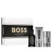 Hugo Boss Bottled Parfum Woody Ambery Men's Cologne With Notes of Leather Orris & Wood Long Lasting Fragrance 3 piece set (3.3 fl oz. + 3.3 fl oz. + 2.4 Ounce)