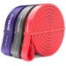 FitBeast Pull Up Bands Set 5 Different Levels Resistance Band Pull Up for Calisthenics CrossFit Powerlifting Muscle Toning Yoga Stretch Mobility Pull Up Assistance Bands Red Black Purple 15-80 LBS