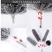 Microfiber Duster with Stainless Steel Extension Pole - 30-100 Inches | Washable & Reusable | Bendable for High Ceiling, Fan, Furniture, Blinds, Cars - Buy Online on GoSupps.com