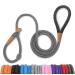 lynxking tow lines for dogs dog linen retriebeleine Gleine Zugleine for small medium-sized large dogs (gray train stop-0.9cm x 180cm) Train stop-0.9cm x 180cm gray