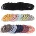 Unaone Hair Elastics Ties 300 PCS Stretchable Rubber Hair Band No Crease Hair Band 2mm for Thin Hair Suitable for Women Men Girls and Boys C:300 Pack
