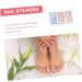 LALAFINA False Nails Tips Wraps False Nails Patches Fashion Summer French Fake Nails Toe Nail Stickers - Buy Online on GoSupps.com