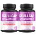 CIVIMUNA Skullcap Capsules with Skullcap Chamomile Lemon Balm and More - 120 Capsules for 4 Months Supply (Pack of 2)