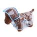 Petcute Hunders coat waterproof pet rain coat with hood transparent PVC breathable dog raincoat with button closure suitable for medium and large dogs m blue