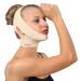Post Surgical Chin Strap Bandage for Women - Neck and Chin Compression Garment Wrap - Face Slimmer, Jowl Tightening, Chin Lifting (Medium (Pack of 1)) Beige Medium (Pack of 1)