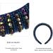 Minkissy Rhinestones Crystal Padded Headbands Blue Rhinestone Diamond Shiny Hairband Wide Glitter Beaded Hair Hoop for Women Party Wedding Headpiece Hair Accessories - Buy Online on GoSupps.com