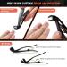 BEZOX Angled Head Nail Clippers for Seniors | Ergonomic Toenail Cutter for Thick Nails | Premium Steel Trimmer with Catcher | Black Small Sand Black - Buy Online on GoSupps.com