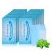 Gisdo Mint-Flavored Oral Finger Wipes Teeth Whitening Wipes Oral Cleaning Wipe (Light Blue 120 Pcs) 120 Pack Light Blue