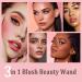 Blush Beauty Wand - Long Lasting Liquid Face Blush with Cushion Applicator - Silky Smooth Creamy Formula - Lightweight & Blendable - Ravishing Pink - Buy Online on GoSupps.com