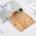 Sharplace 4 Pack Family Toothbrush Set - Eco-Friendly Wooden Handle & Soft Bristles for Gentle Cleaning - Buy Internationally - Buy Online on GoSupps.com
