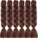 LDMY Braiding Hair Extensions Brown