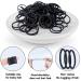 Zcoins Mini Hair Straps for Thin Hair - 100 Pack Black Ponytail Bands for Newborns & Toddlers - 2.5 cm - Buy Online on GoSupps.com