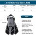 BOMCET Snorkel Fins - Compact Adjustable Swim Flippers for Adults - Short-Blade Diving Fins for Efficient Swimming - Ideal for Snorkeling & Travel - X/L 9-13 - Buy Online on GoSupps.com