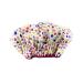Reusable Shower Cap & Bath Cap & Lined Oversized Waterproof Shower Caps Large Designed for all Hair Lengths with PEVA Lining & Elastic Band Stretch Hem Hair Hat - Fashionista Deco Dots