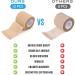 LotFancy Self Adhesive Bandage Wrap - 12 Pack 2x5 Yards Medical Tape for Athletic Injuries | Tan First Aid Tape for Sprains & Swelling - Buy Online on GoSupps.com