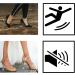 LUNKUIVY High Heel Protectors - 30 Pairs, 3 Sizes - Clear Heel Caps for Grass & Uneven Floors - Ideal for Weddings & Formal Events - Buy Online on GoSupps.com