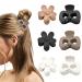6 pieces small clamps 4 cm/1.5 inch hair clips with two -row teeth matted clamps with a cute form for high ponytail (2 styles) style2