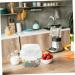 HOLIDYOYO Box Box Lunchbox Bento Container Lunch Boxes Lunch Holder White Compartment Box Pp Double Layer 15.8X15.8X14.3CM 10TUI4923B White 15.8X15.8X14.3CM - Buy Online on GoSupps.com