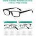 Eyekepper 4 Pack Classic Reading Glasses - Rectangular Frame for Men & Women - Black +4.00 Diopters - Buy Online on GoSupps.com