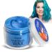 Hair Color Wax Magic Master Keratin Temporary Hair Dye Wax Mud Hairstyle Cream Washable Instant Coloring Clay for Men and Women Party Festival Cosplay & Halloween Blue