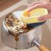 Soap Dispensing Palm Brush - Automatic Kitchen Scrub Brush - Two Brush Heads Easy Grip Non-Stick Oil Dish Soap Scrubber for Pots Pans Gyouza Yellow - Buy Online on GoSupps.com